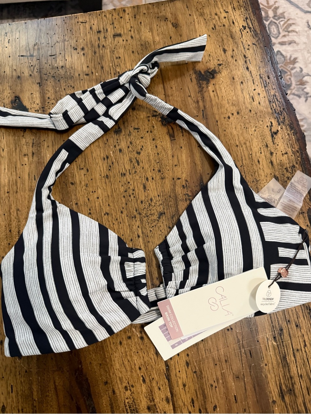Calia NWT women’s u bar halter swim top size small